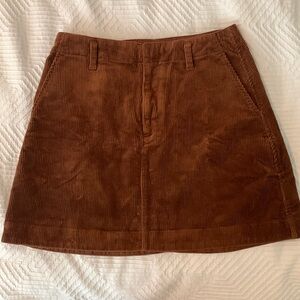 Gap cord mini skirt
